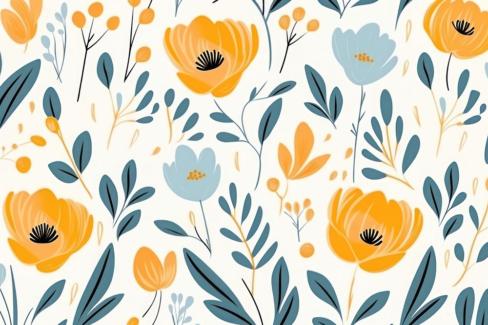 Spring floral pattern backgrounds creativity. AI generated Image by rawpixel.