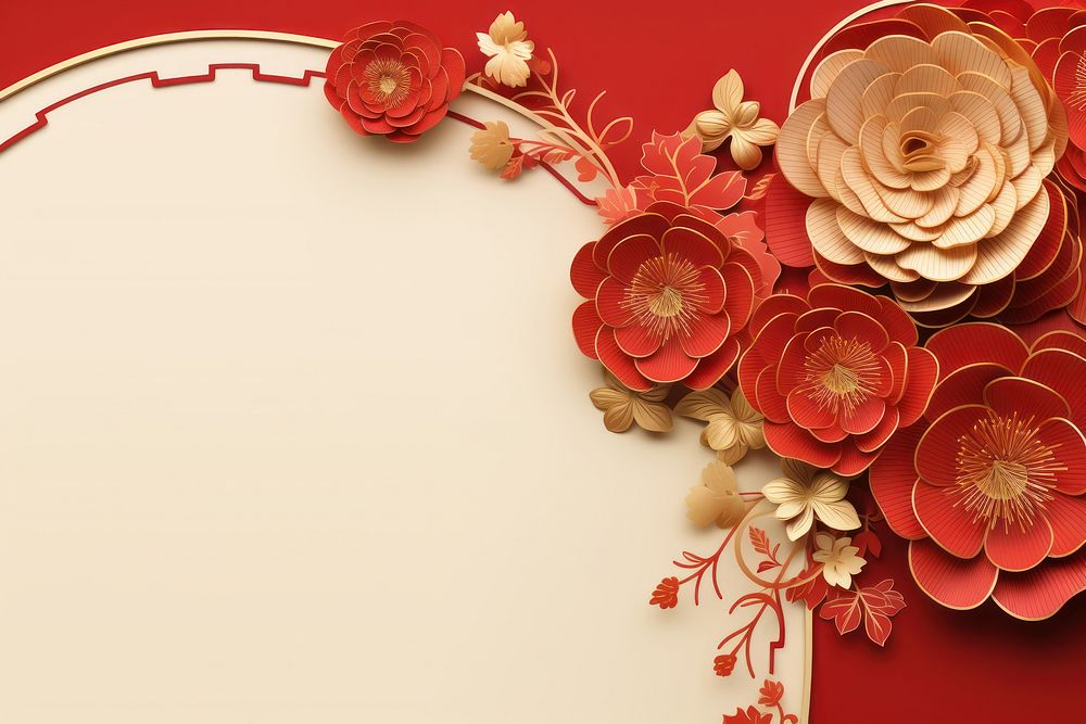 Happy chinese new year flower backgrounds pattern. 