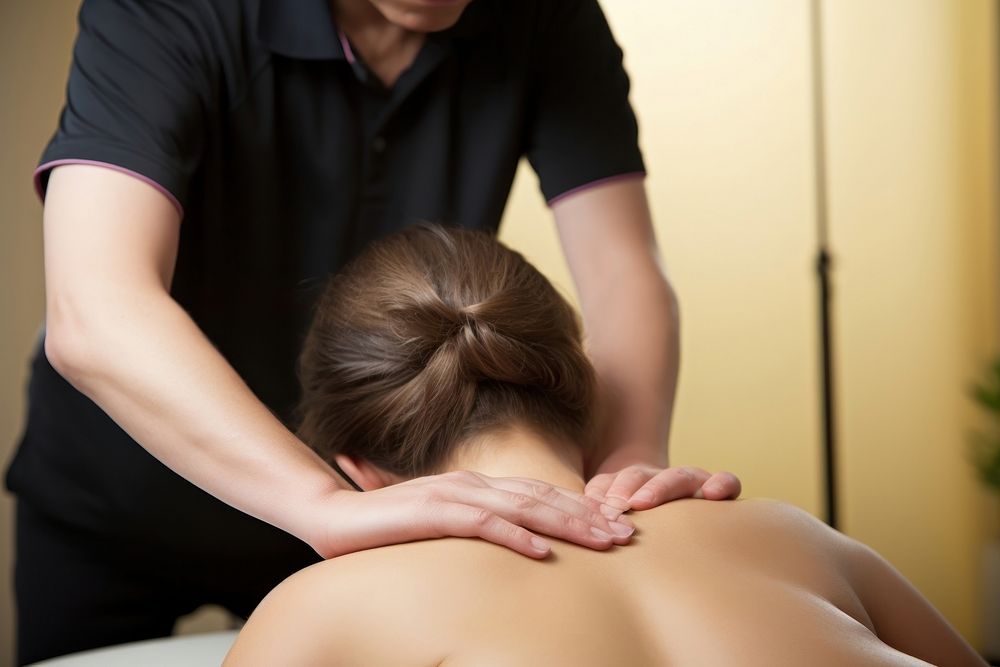 Masseuse patient female adult. AI generated Image by rawpixel.