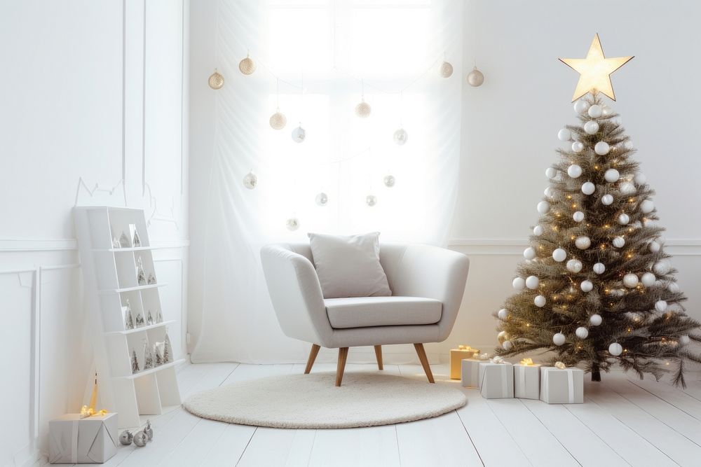 Christmas festive room anticipation architecture illuminated. AI generated Image by rawpixel.