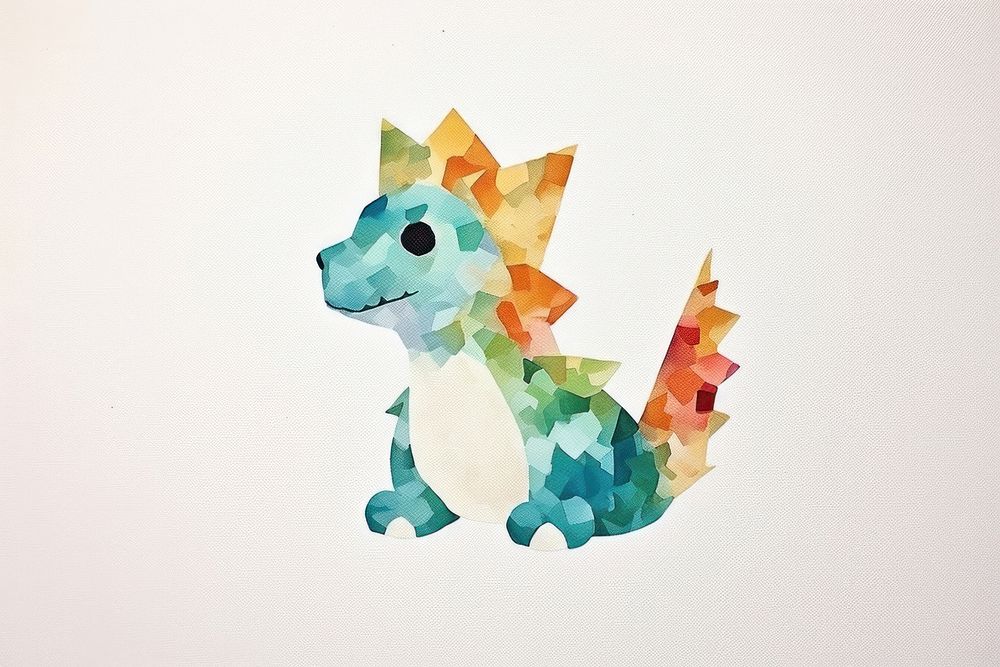 Baby dragon art animal craft. AI generated Image by rawpixel.