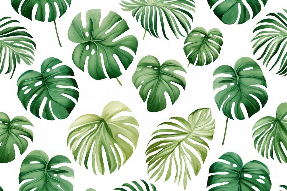 Monstera backgrounds pattern plant. AI generated Image by rawpixel.