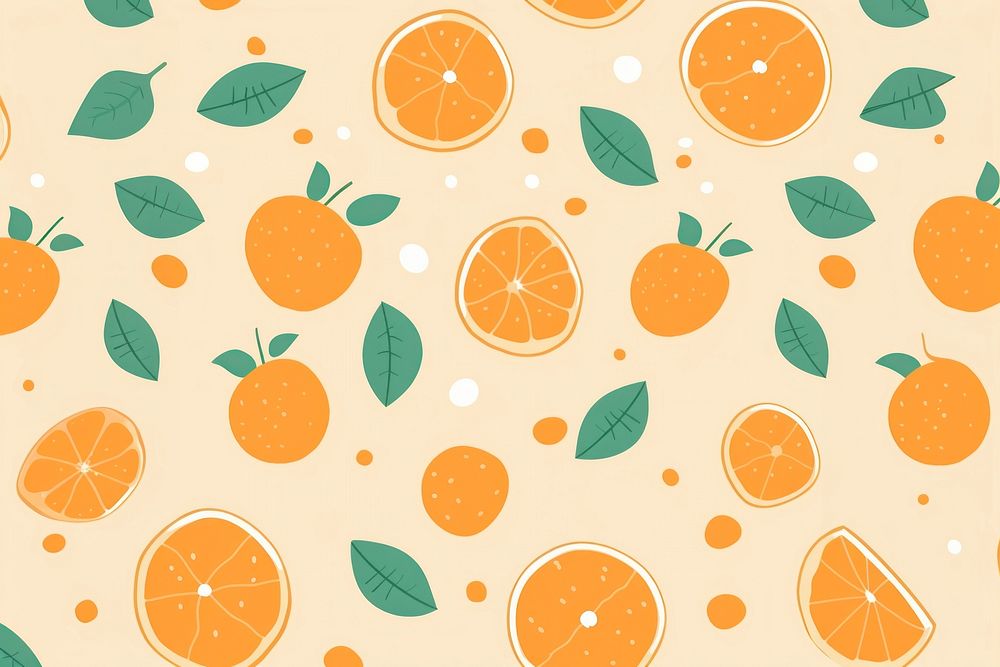 Oragne pattern backgrounds fruit. AI generated Image by rawpixel.