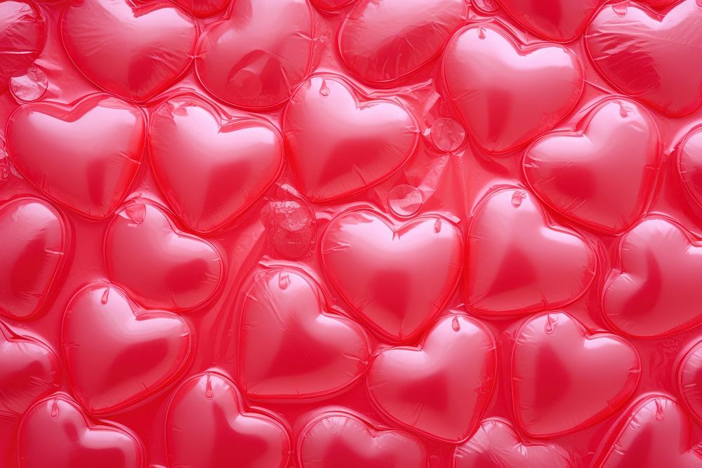 Bubbles hearts balloon pattern petal. AI generated Image by rawpixel.