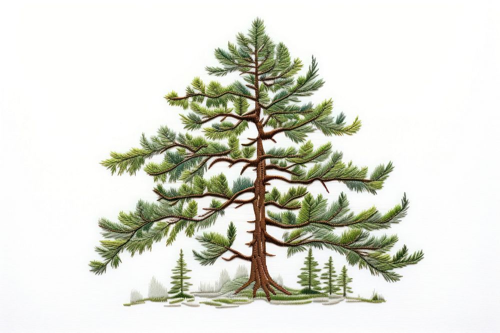 Pine drawing sketch plant. AI generated Image by rawpixel.