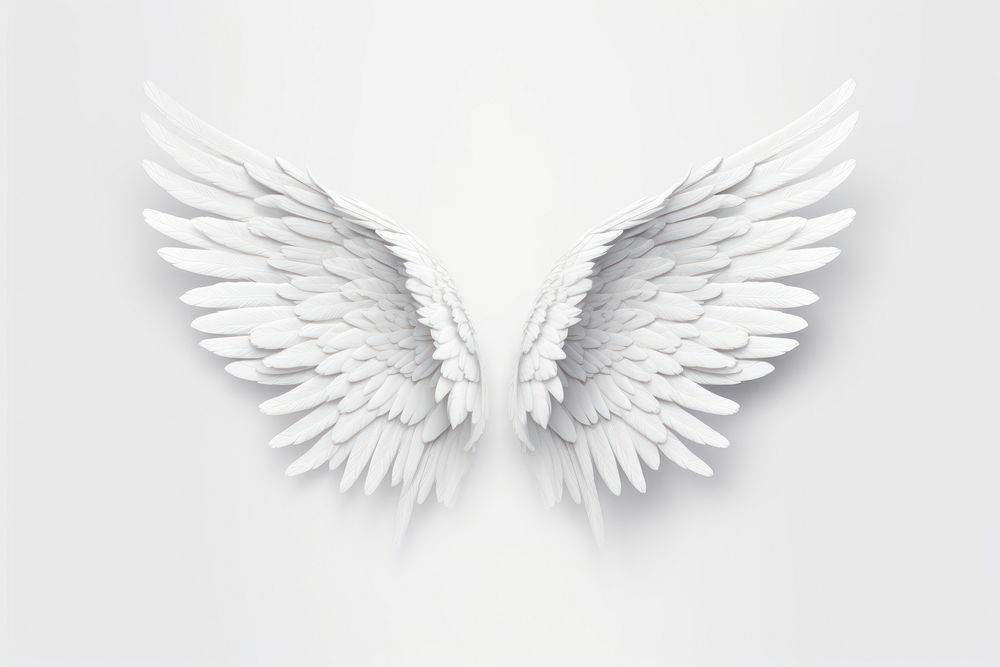 White angel wing creativity. AI generated Image by rawpixel.