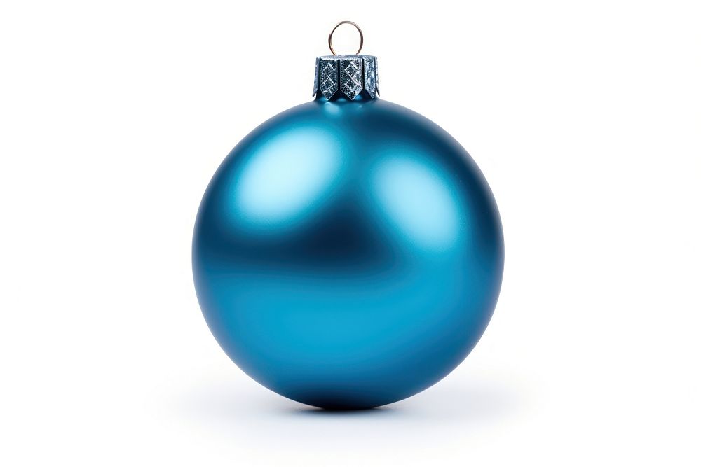 Christmas ball jewelry blue white background. AI generated Image by rawpixel.