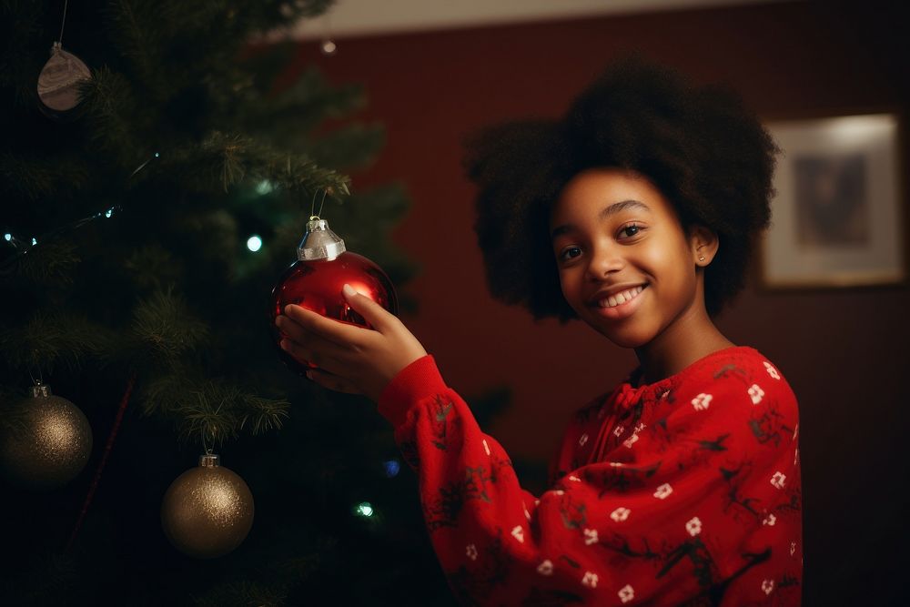 Christmas tree portrait adult happy. AI generated Image by rawpixel.