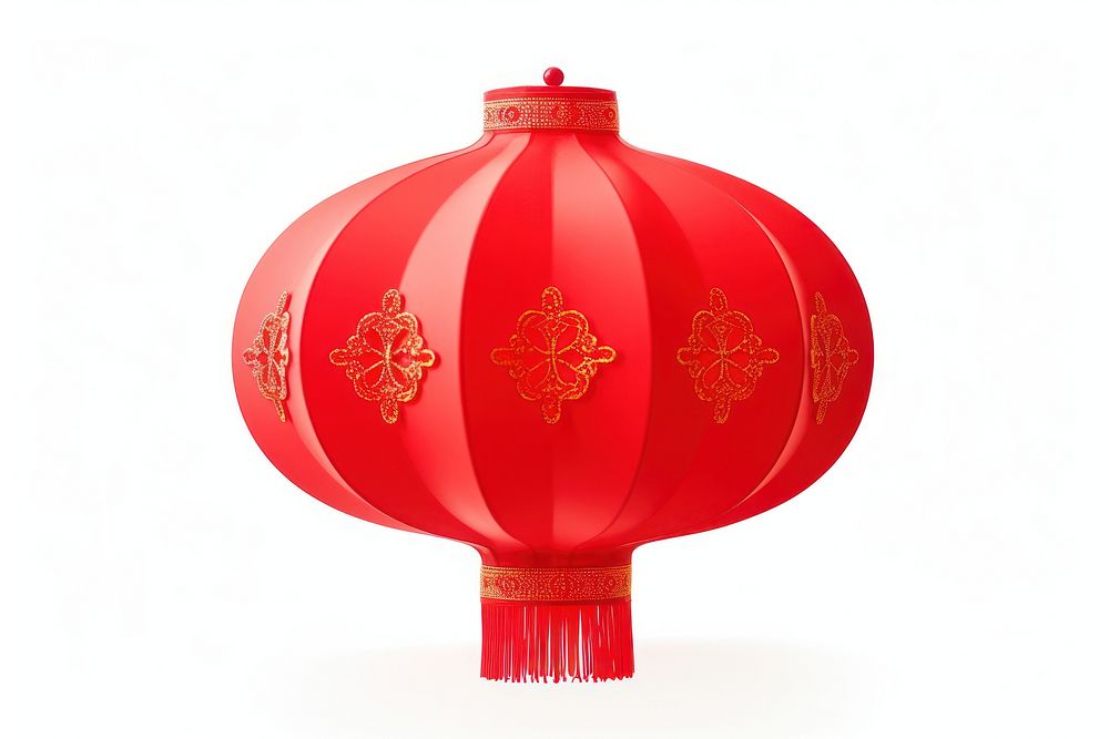 Chinese red paper lantern chinese new year white background celebration. AI generated Image by rawpixel.