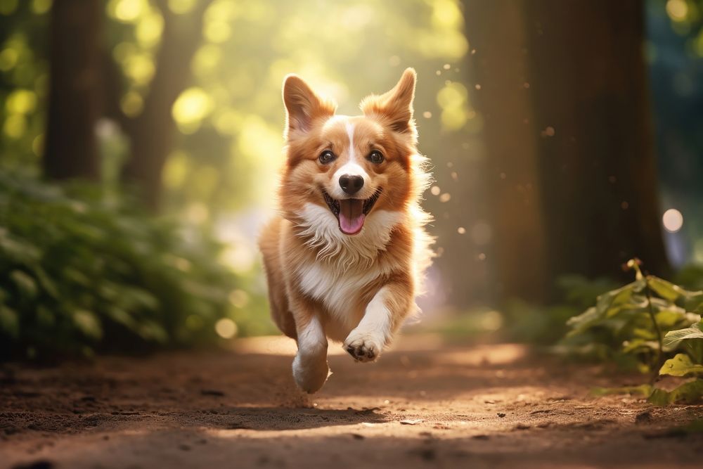 Dog running mammal animal. AI generated Image by rawpixel.