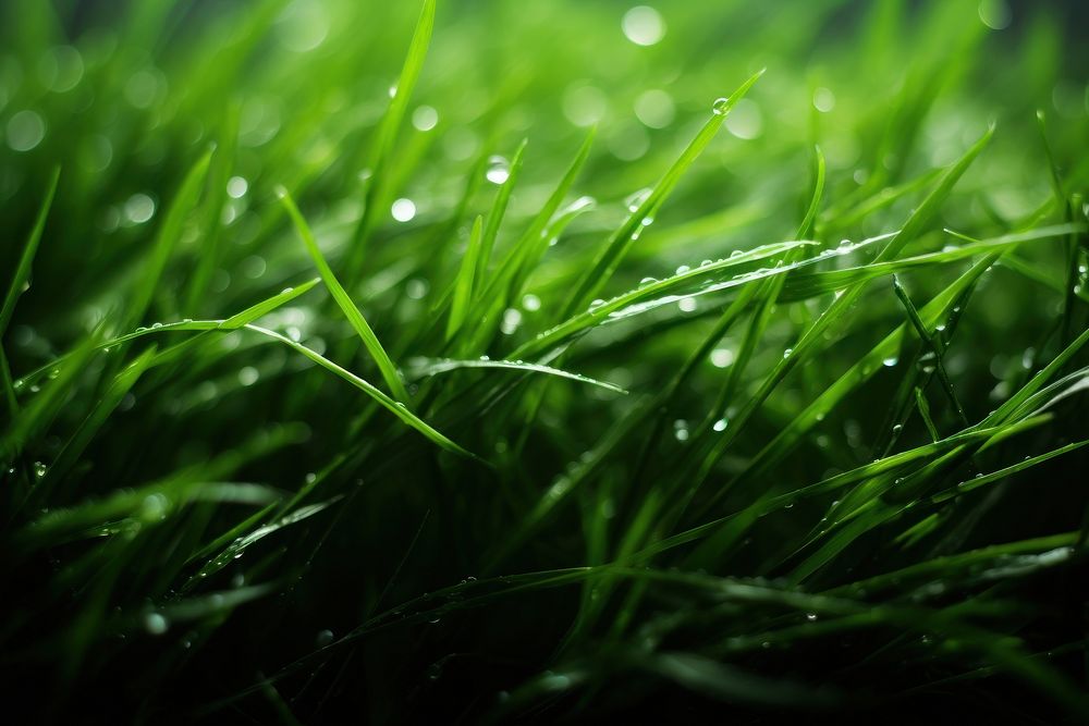 Grass macro shot plant green leaf. AI generated Image by rawpixel.