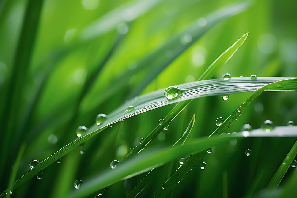 Grass macro shot outdoors plant green. AI generated Image by rawpixel.