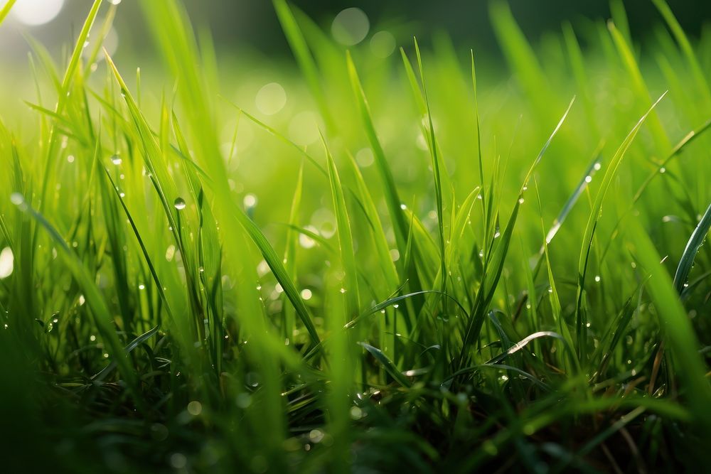 Grass macro shot outdoors plant green. AI generated Image by rawpixel.