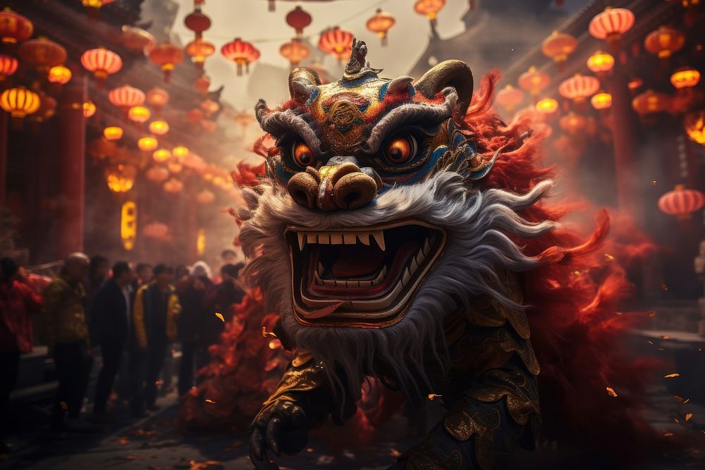 Happy chinese new year festival dragon adult. AI generated Image by rawpixel.