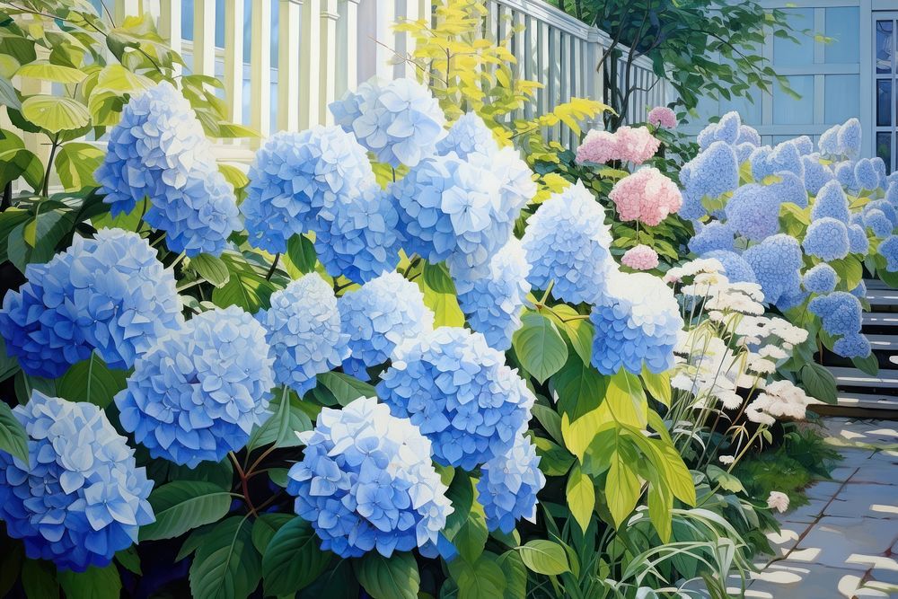 Hydrangea backyard outdoors flower nature. 