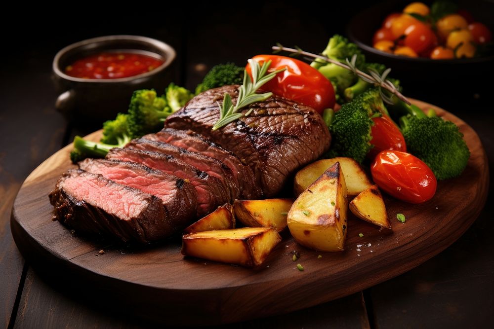 Vegetable steak meat food. AI generated Image by rawpixel.