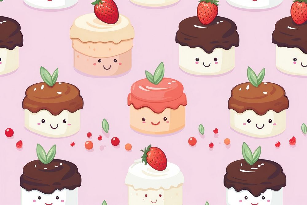 Pudding backgrounds strawberry dessert. AI generated Image by rawpixel.