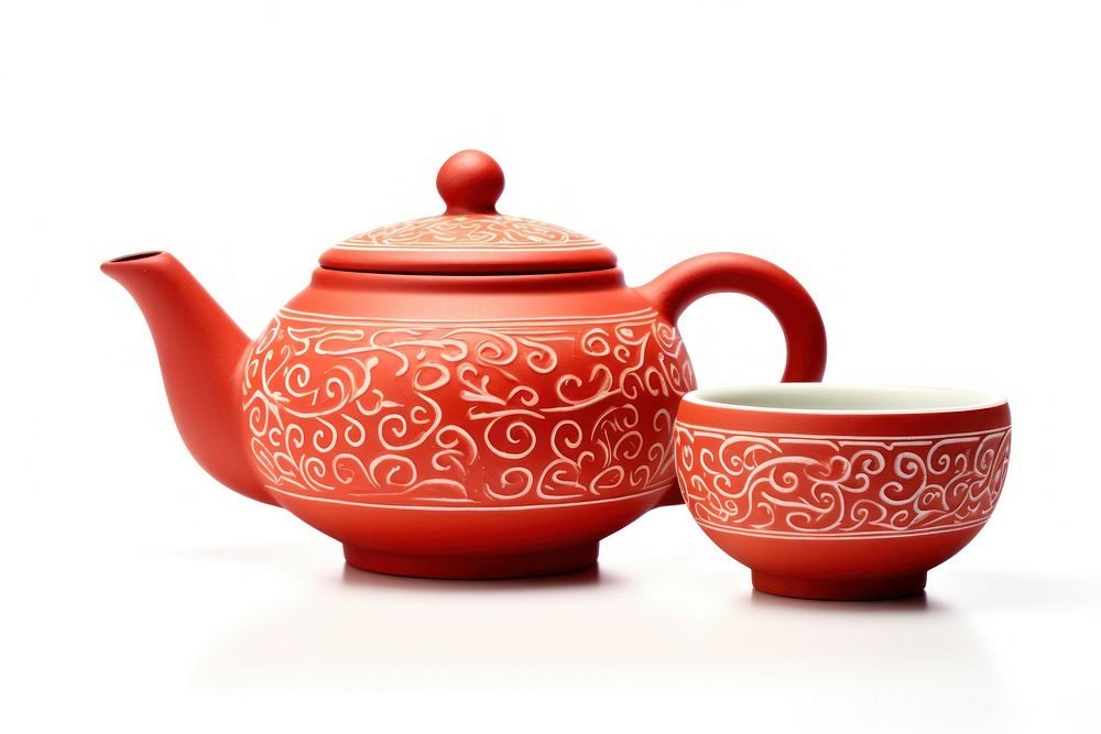 Chinese teapot cup porcelain tradition. AI generated Image by rawpixel.