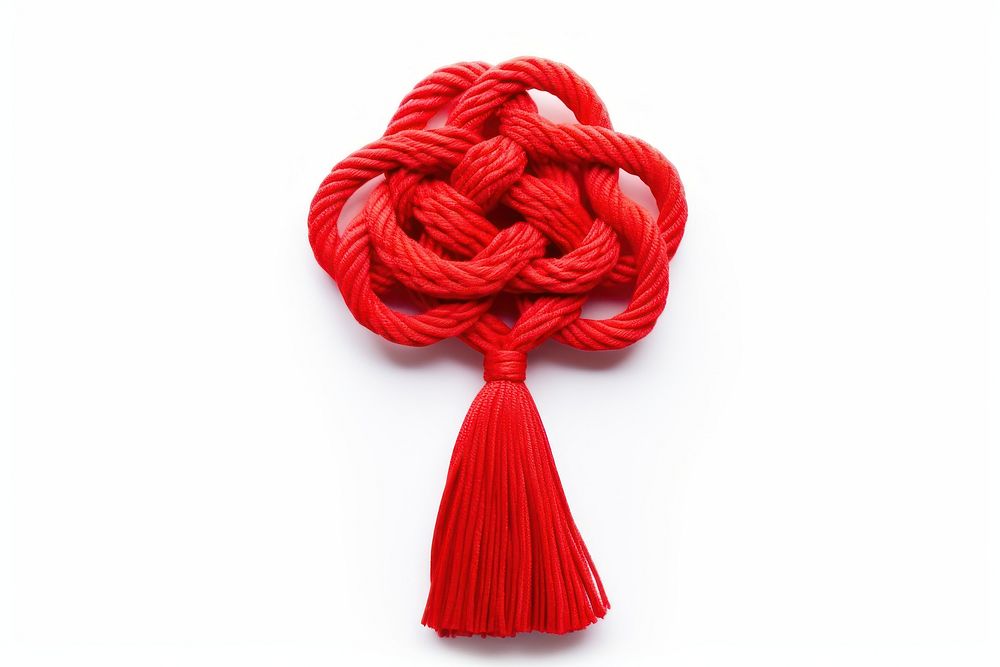 Chinese knots white background durability creativity. AI generated Image by rawpixel.