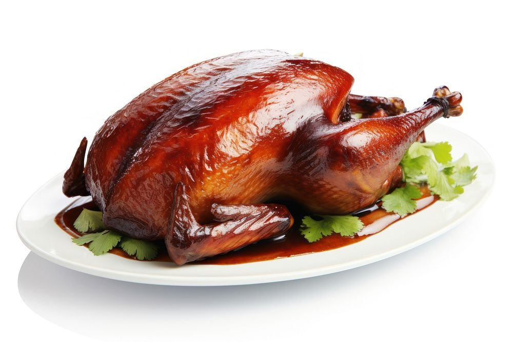 Chinese roast duck dinner meat food. AI generated Image by rawpixel.