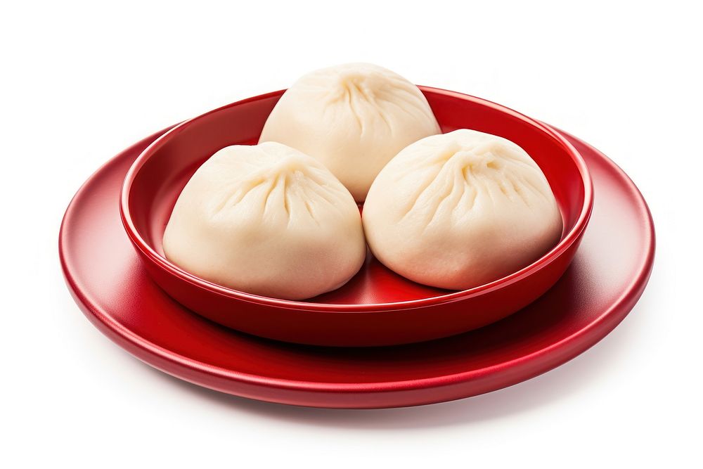 Chinese steamed bun plate dumpling food. AI generated Image by rawpixel.