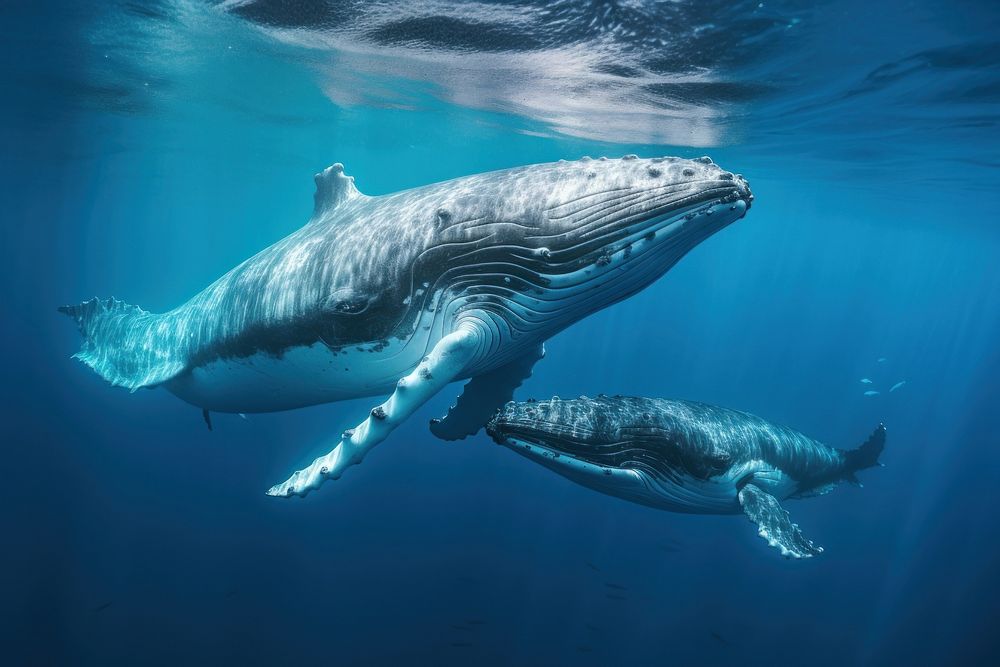 Whale outdoors animal mammal. AI generated Image by rawpixel.