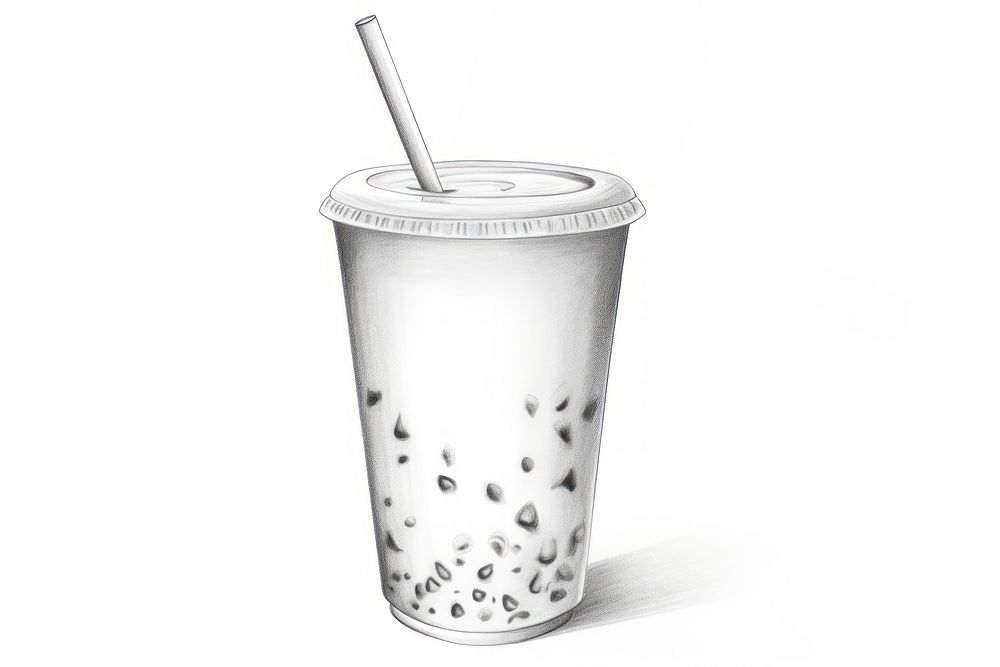  Milk tea drink cup refreshment. AI generated Image by rawpixel.
