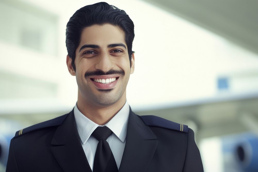 Pakistani man smiling adult smile. AI generated Image by rawpixel.