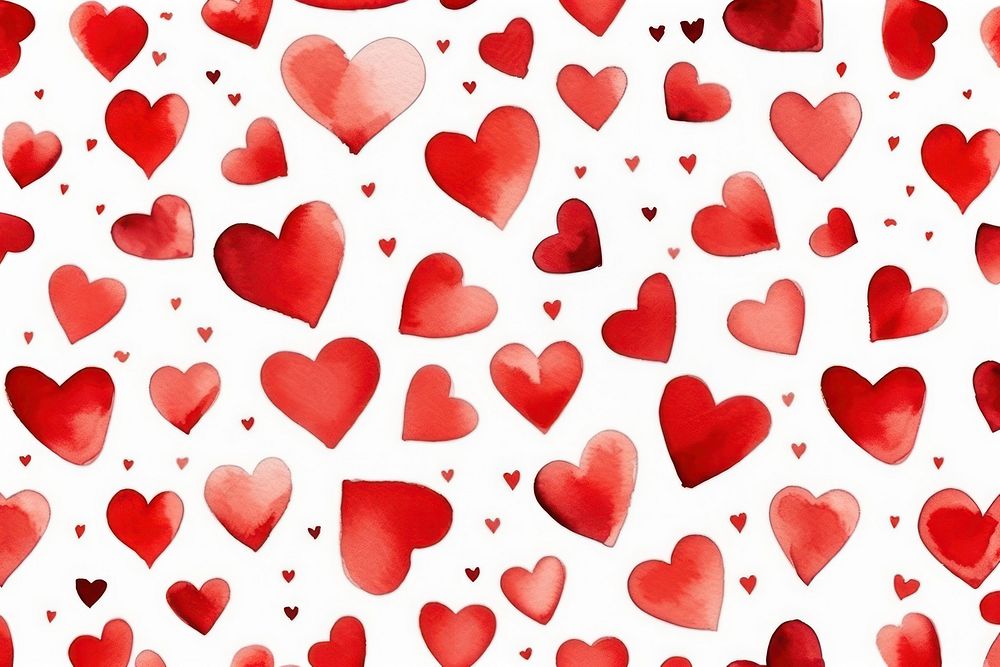 Red heart backgrounds pattern petal. | Free Photo Illustration - rawpixel