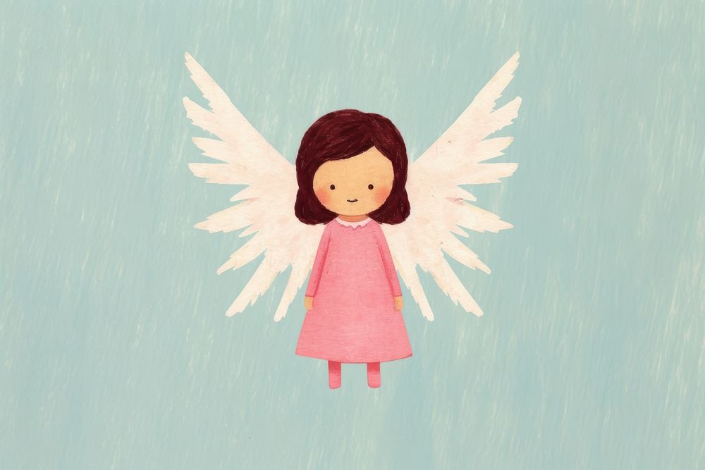 Cute angel representation creativity portrait. AI generated Image by rawpixel.