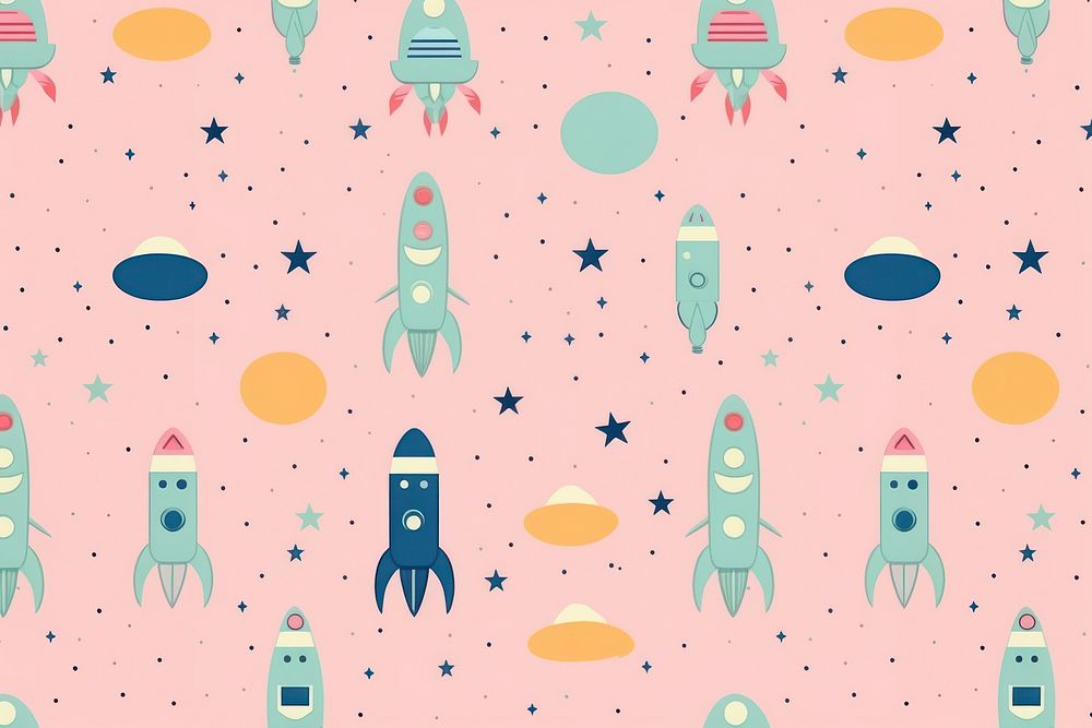 Spaceship backgrounds pattern astronomy. AI generated Image by rawpixel.