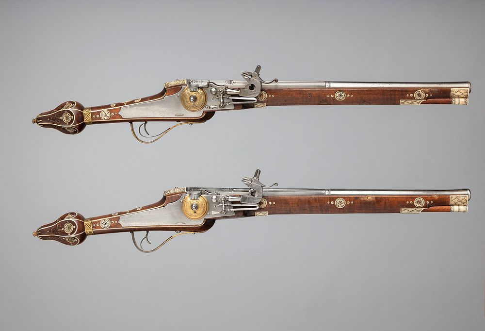 Pair of Wheellock Pistols Made for the Bodyguard of the Prince-Elector of Saxony
