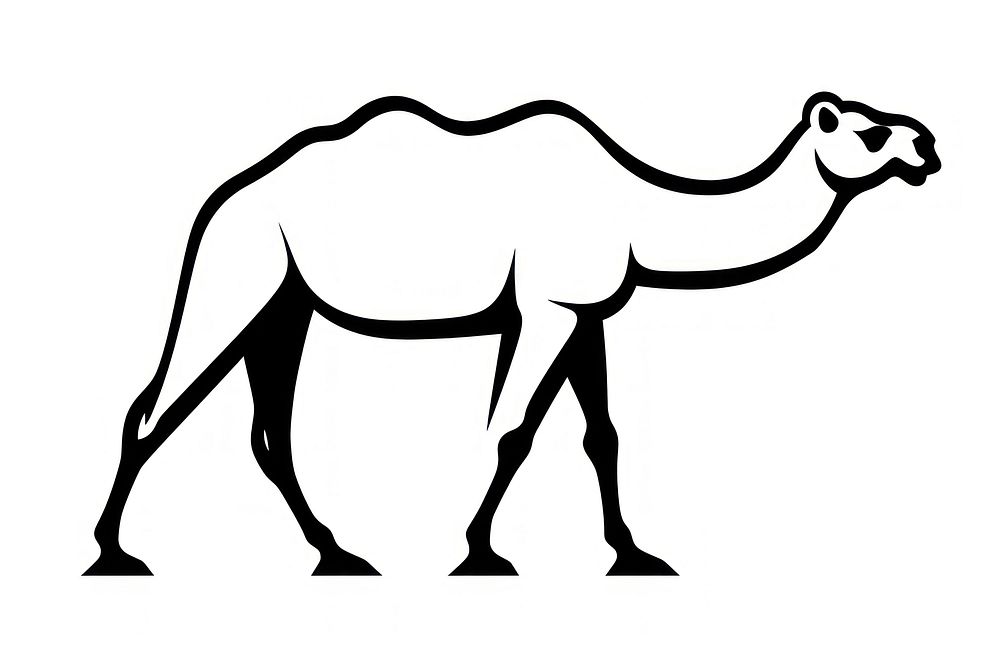 Camel icon animal mammal white. AI generated Image by rawpixel.