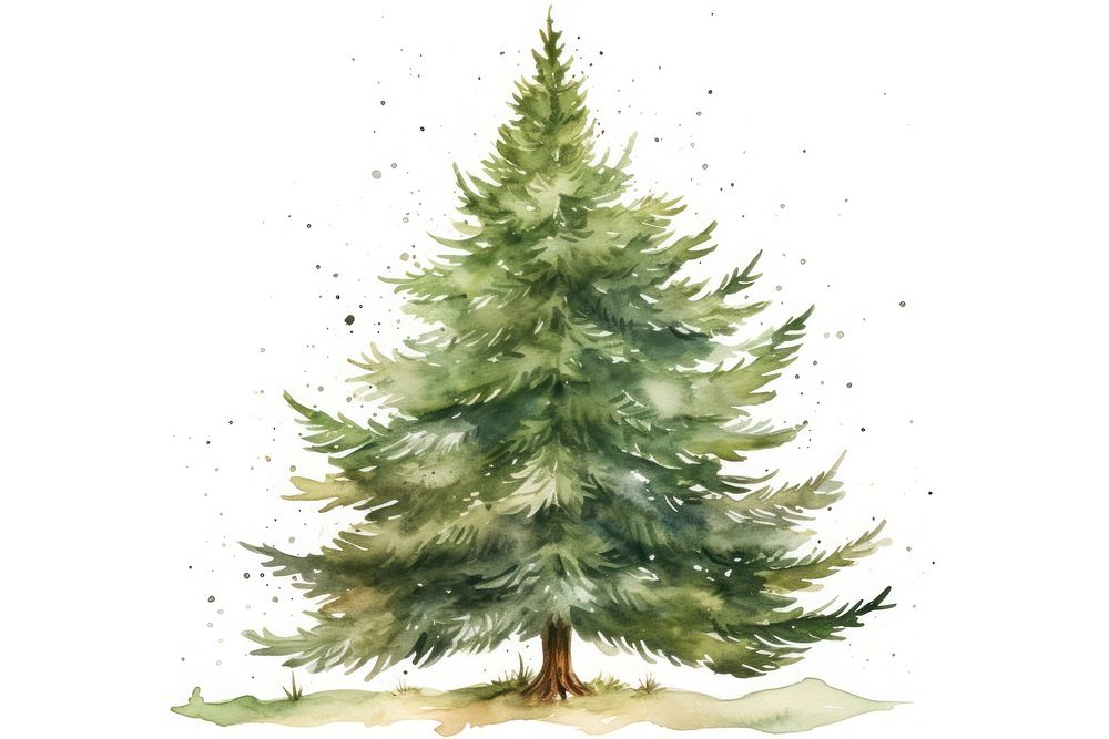 Tree christmas plant pine. AI generated Image by rawpixel.