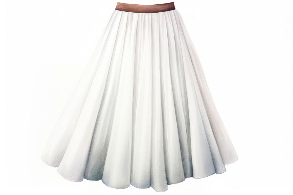 Long skirt fashion dress white. AI generated Image by rawpixel.