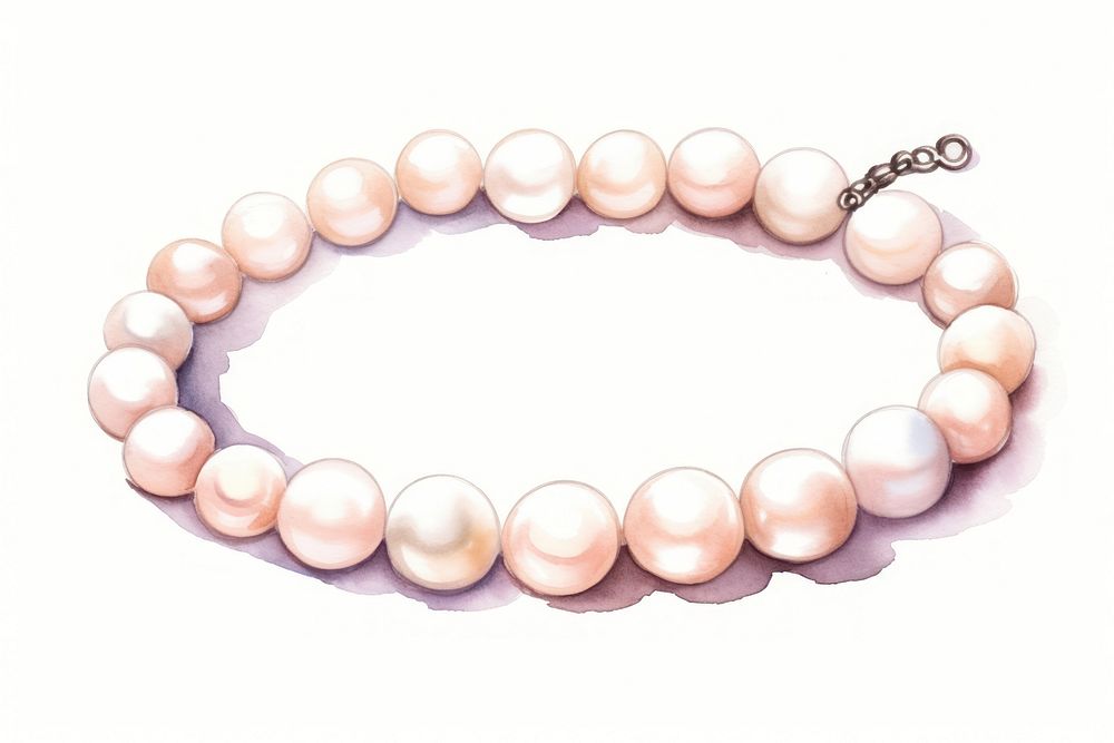 Pearl bracelet jewelry necklace accessories. AI generated Image by rawpixel.