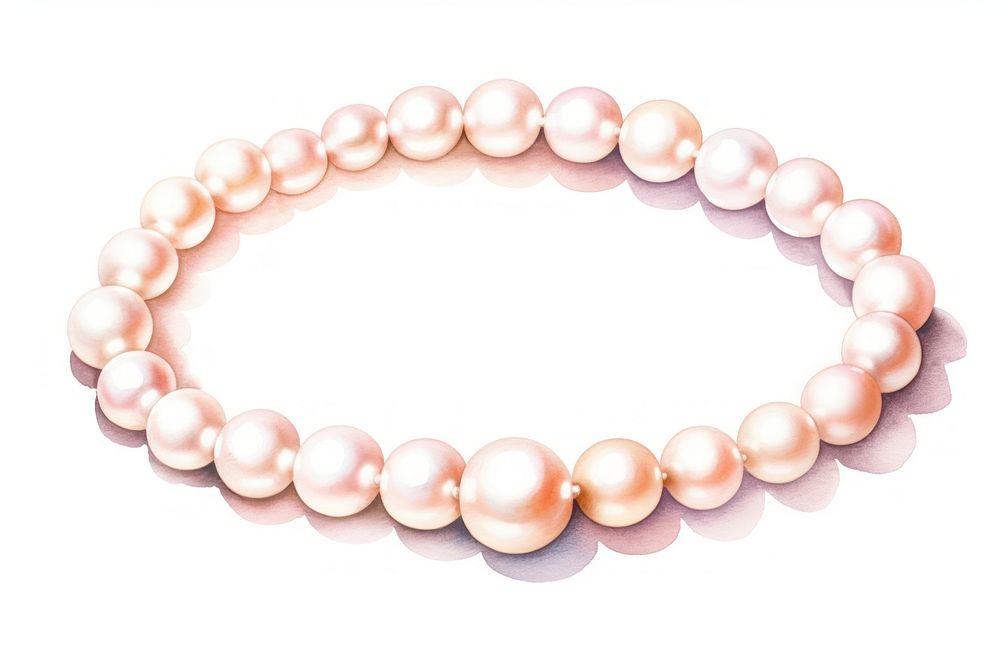 Pearl bracelet jewelry necklace accessories. AI generated Image by rawpixel.