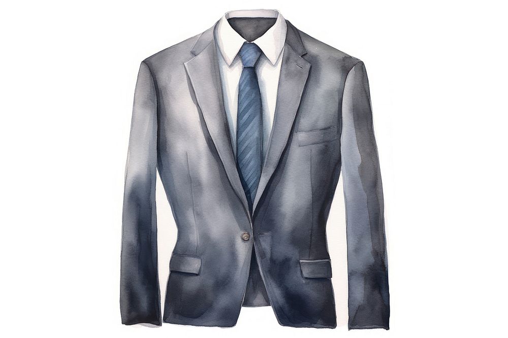 Suit blazer jacket tie. AI generated Image by rawpixel.