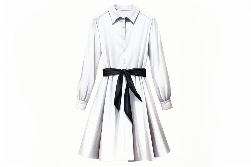 Shirt dress sleeve fashion white. AI generated Image by rawpixel.