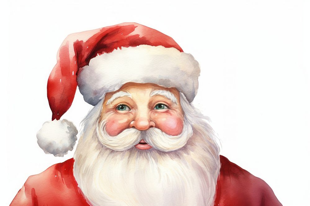 Santa claus portrait red celebration. AI generated Image by rawpixel.