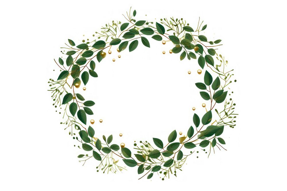 Christmas wreath decoration pattern plant. AI generated Image by rawpixel.