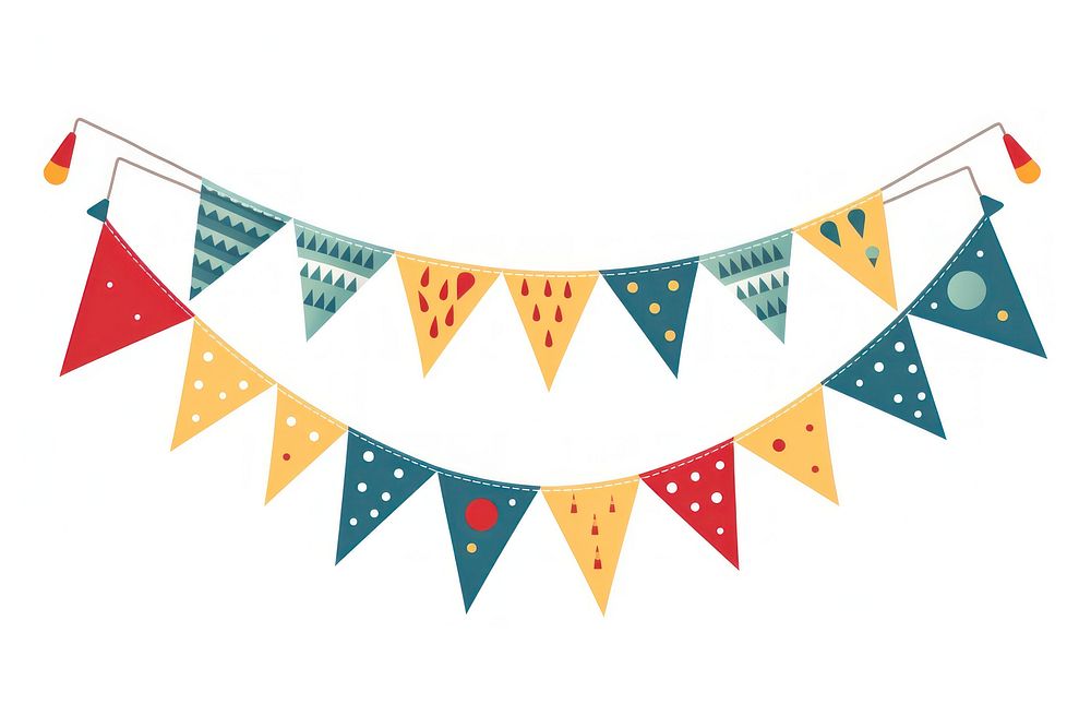 New year banner white background clothesline celebration. AI generated Image by rawpixel.