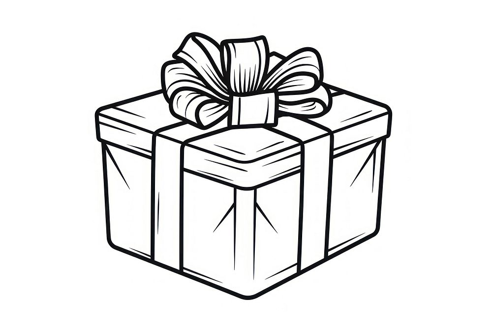 Gift ribbon line box. AI generated Image by rawpixel.