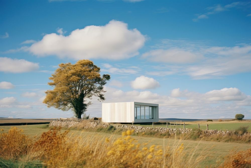 New house landscape sky architecture. AI generated Image by rawpixel.