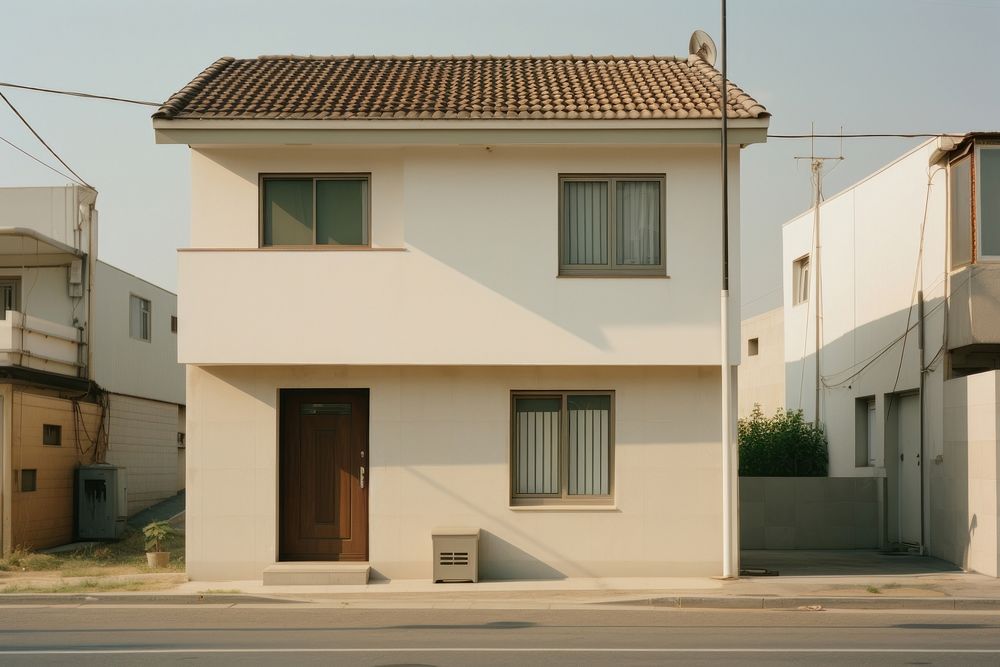 Simple house architecture building plant. AI generated Image by rawpixel.