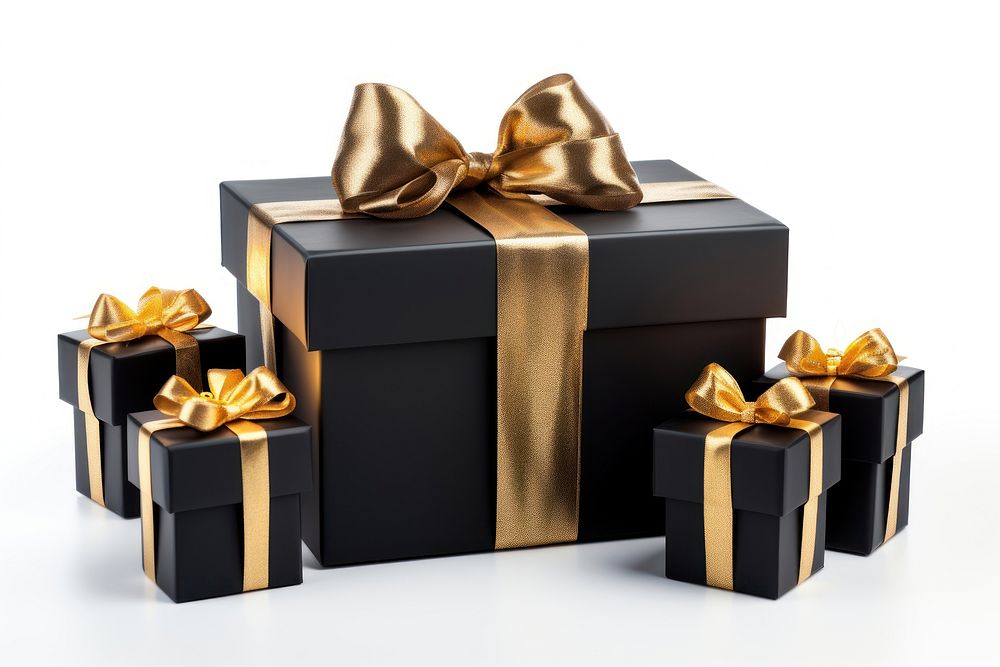 Present ribbon black gift. AI generated Image by rawpixel.