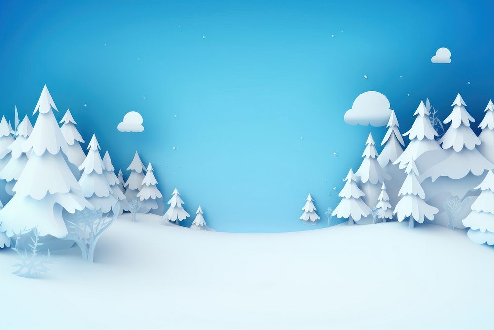 Paper white snow background outdoors winter nature. AI generated Image by rawpixel.