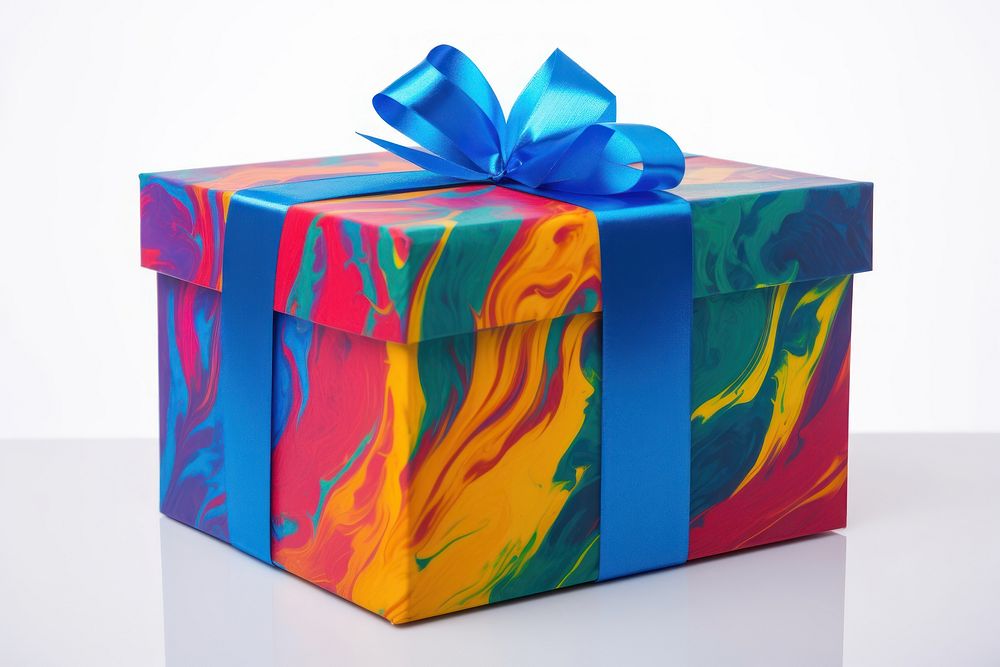 Gift box white background anniversary. AI generated Image by rawpixel.