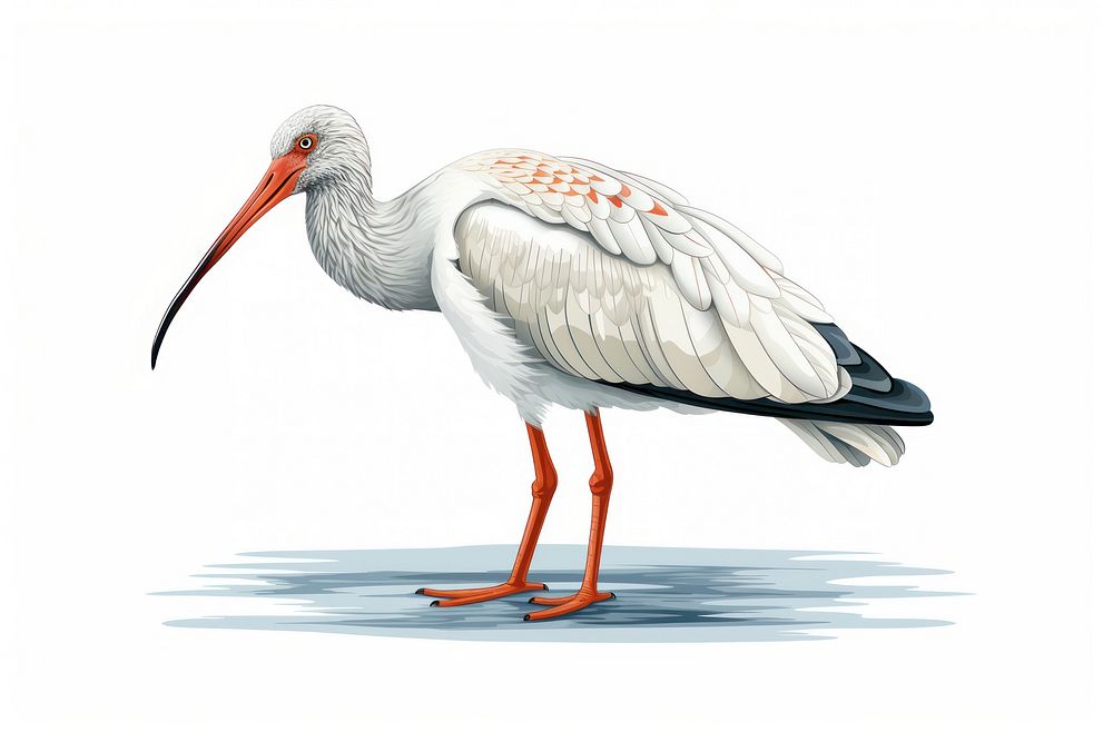 Ibis animal stork bird. AI generated Image by rawpixel.