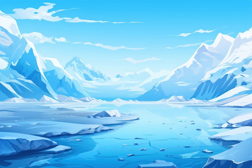 Fox Glacier glacier backgrounds landscape. AI generated Image by rawpixel.